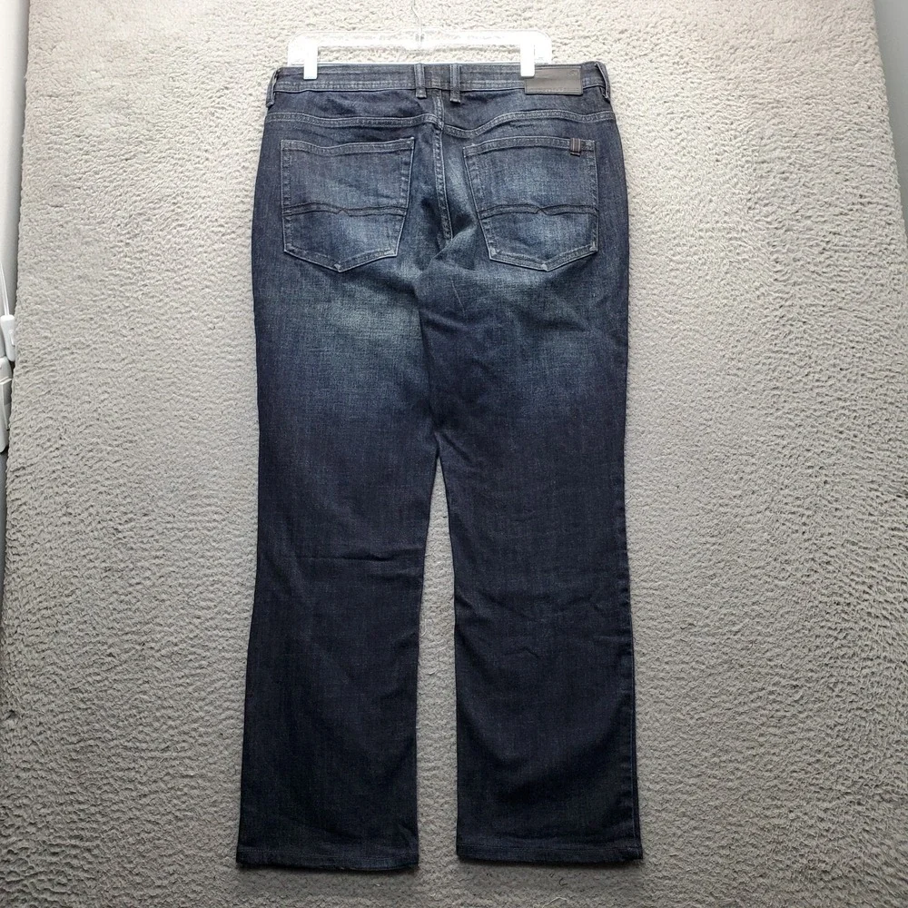 Buffalo David Bitton Jackson-X Jeans Mens 32X30 Blue Denim Stretch Straight Leg